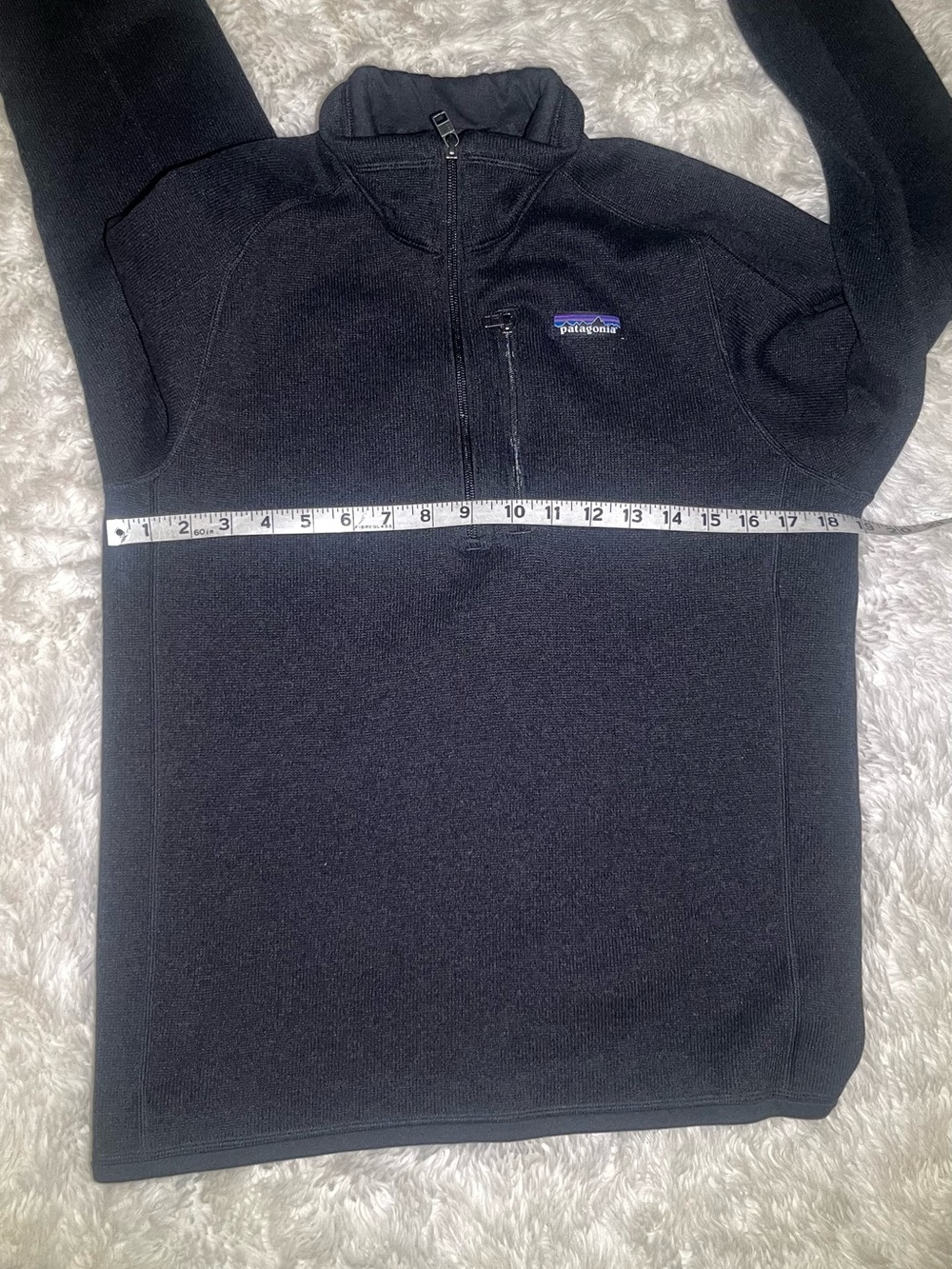 Patagonia men’s better Black Quarter-Zip Fleece Pullover size small - Picture 6 of 6